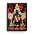 Captain America Shield framed wall art print — HIBR