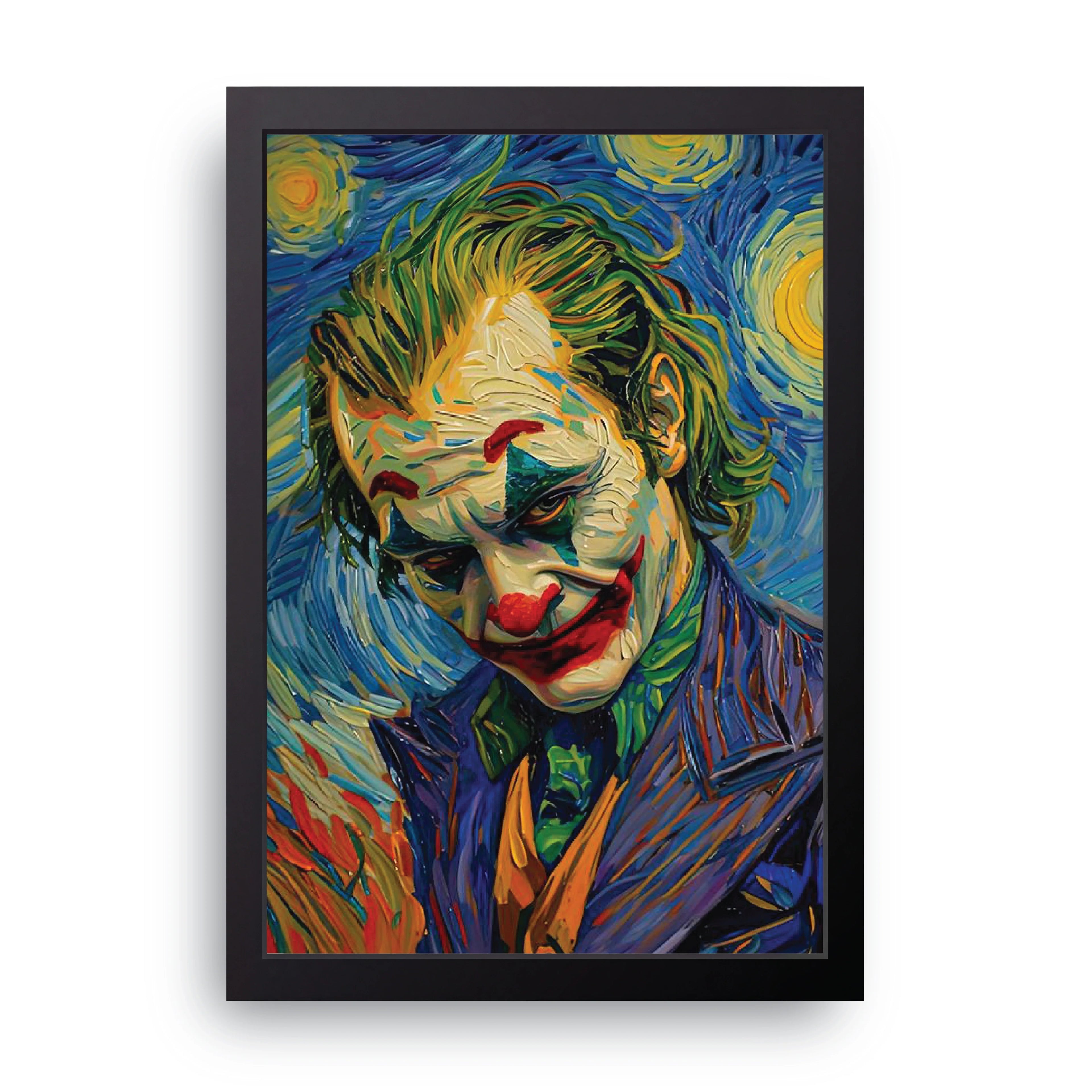 Joker Starry Night framed wall art print — HIBR