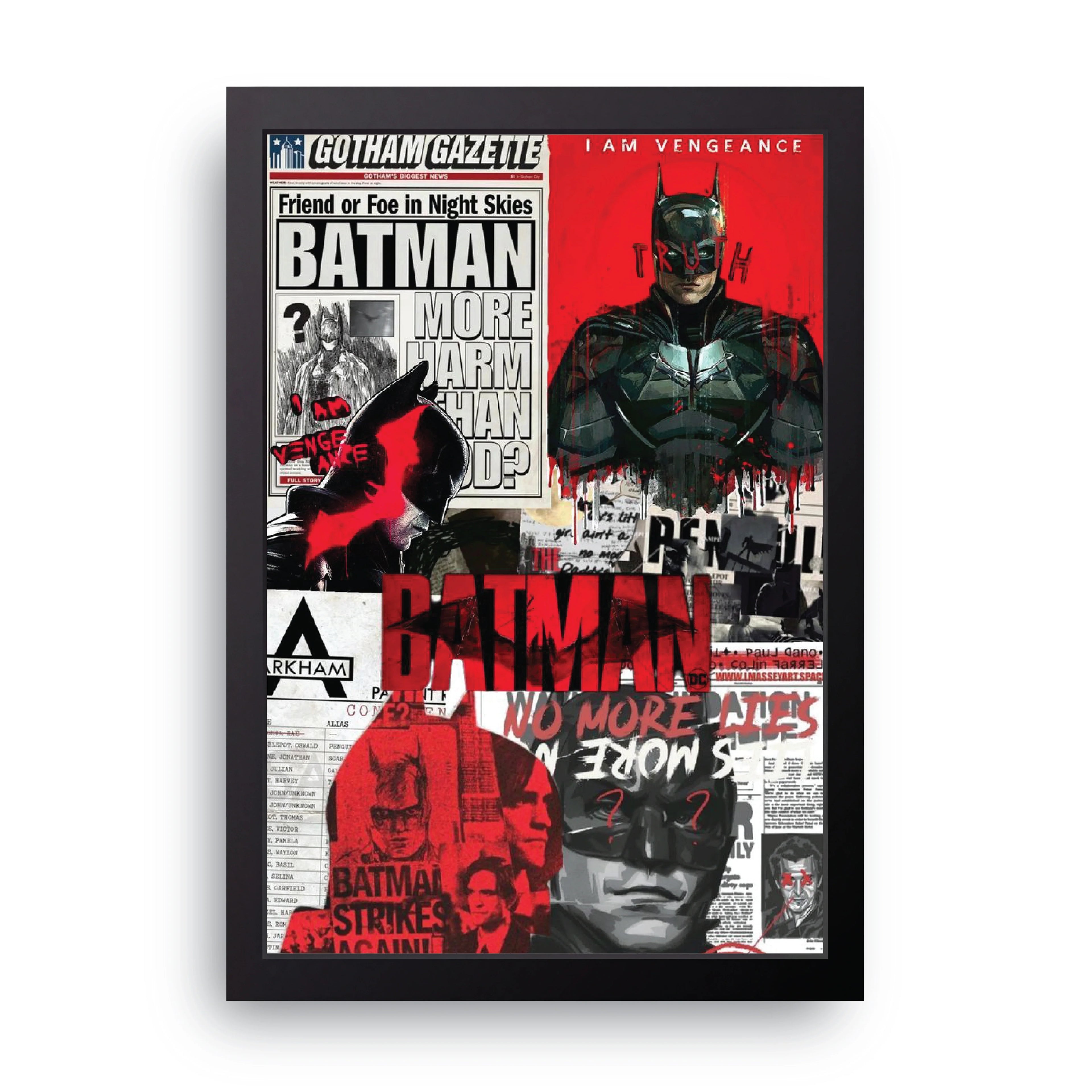 Gotham Gazette framed wall art print — HIBR