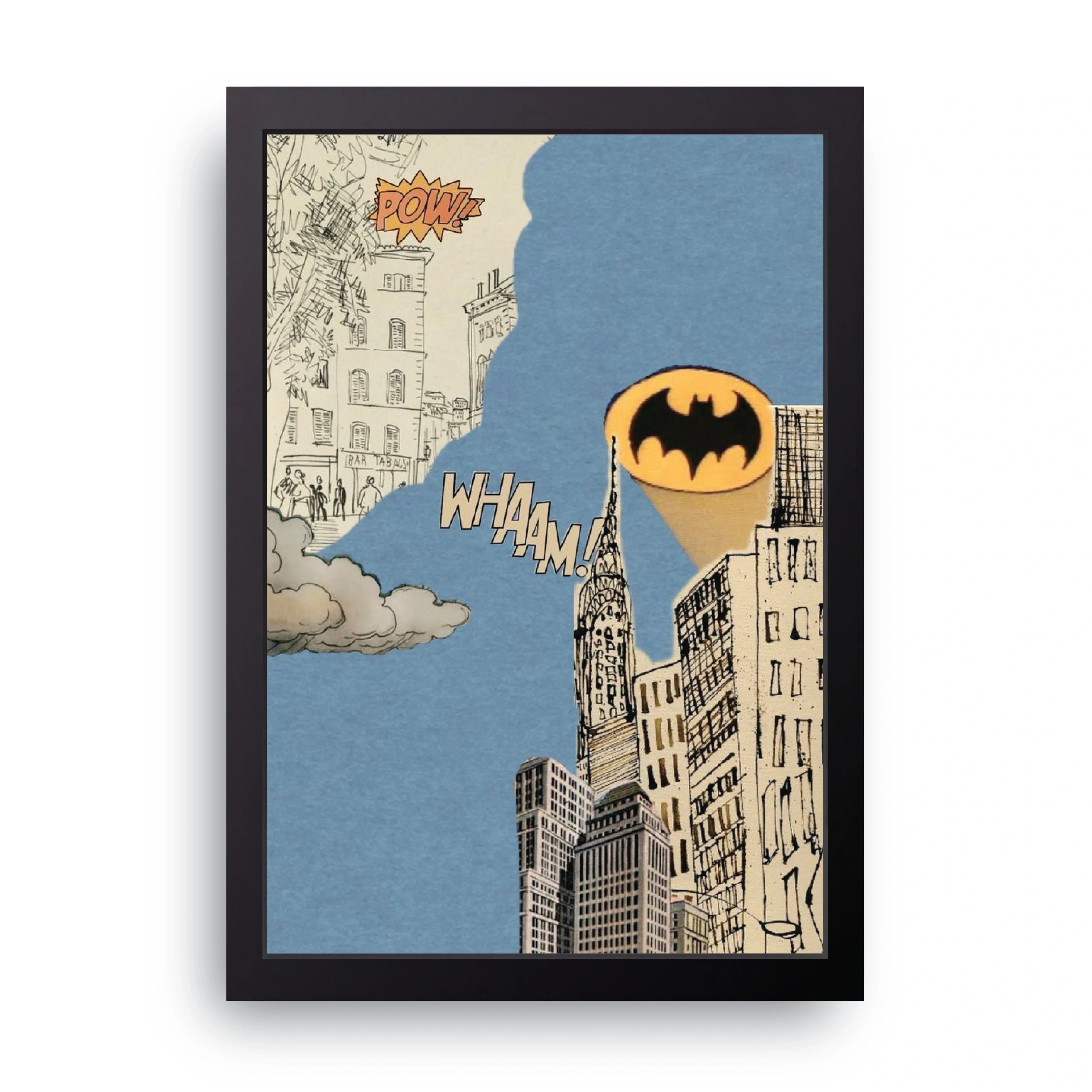 Batman Pop Art framed wall art print — HIBR