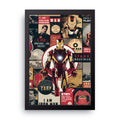 Iron Man Collage framed wall art print — HIBR