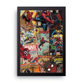 Spider-Man Collage framed wall art print — HIBR