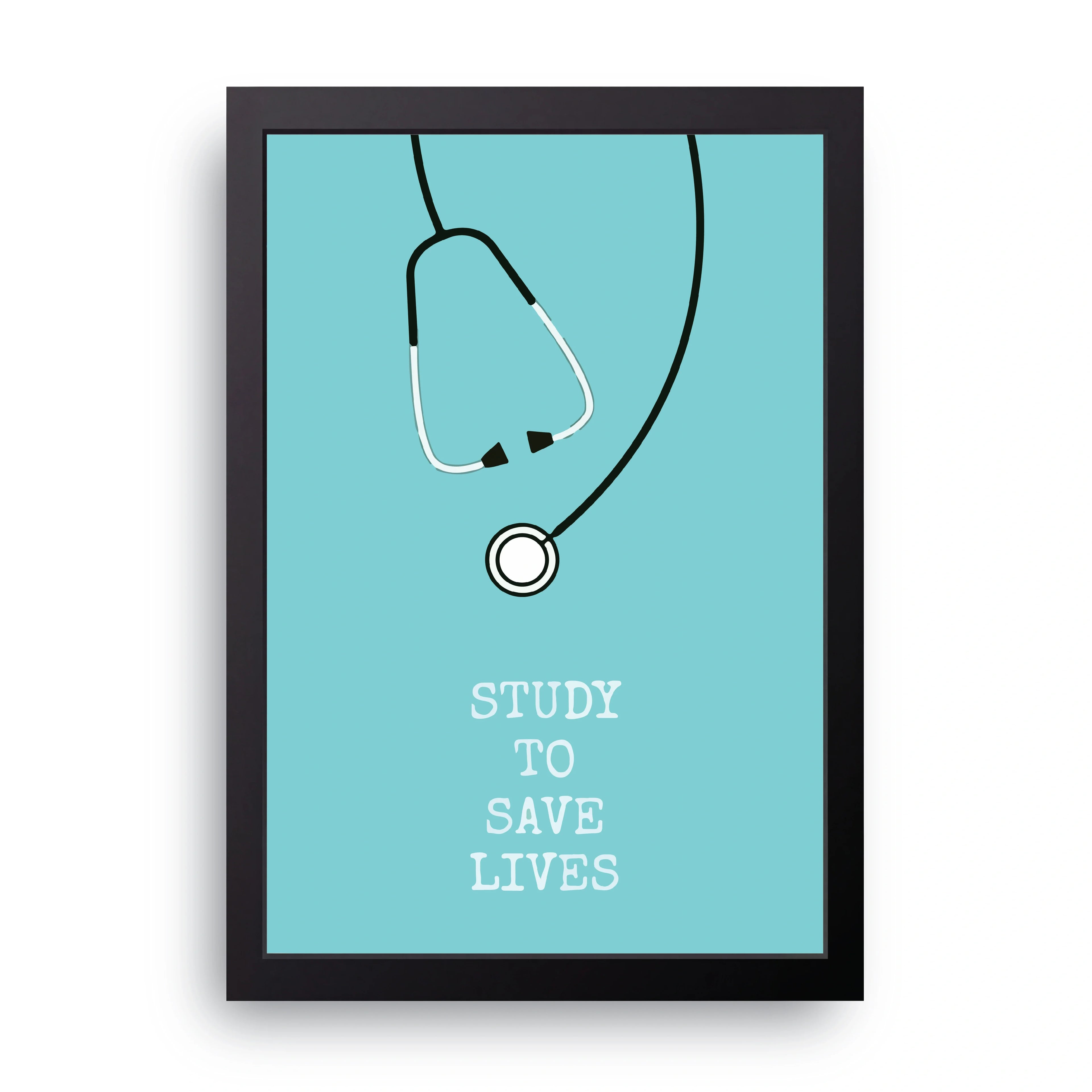 Study To Save Lives framed wall art print — HIBR