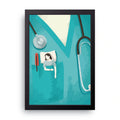 Nurse Scrubs framed wall art print — HIBR
