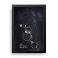 Winner Molecule framed wall art print — HIBR