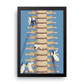 Spine Climbers framed wall art print — HIBR