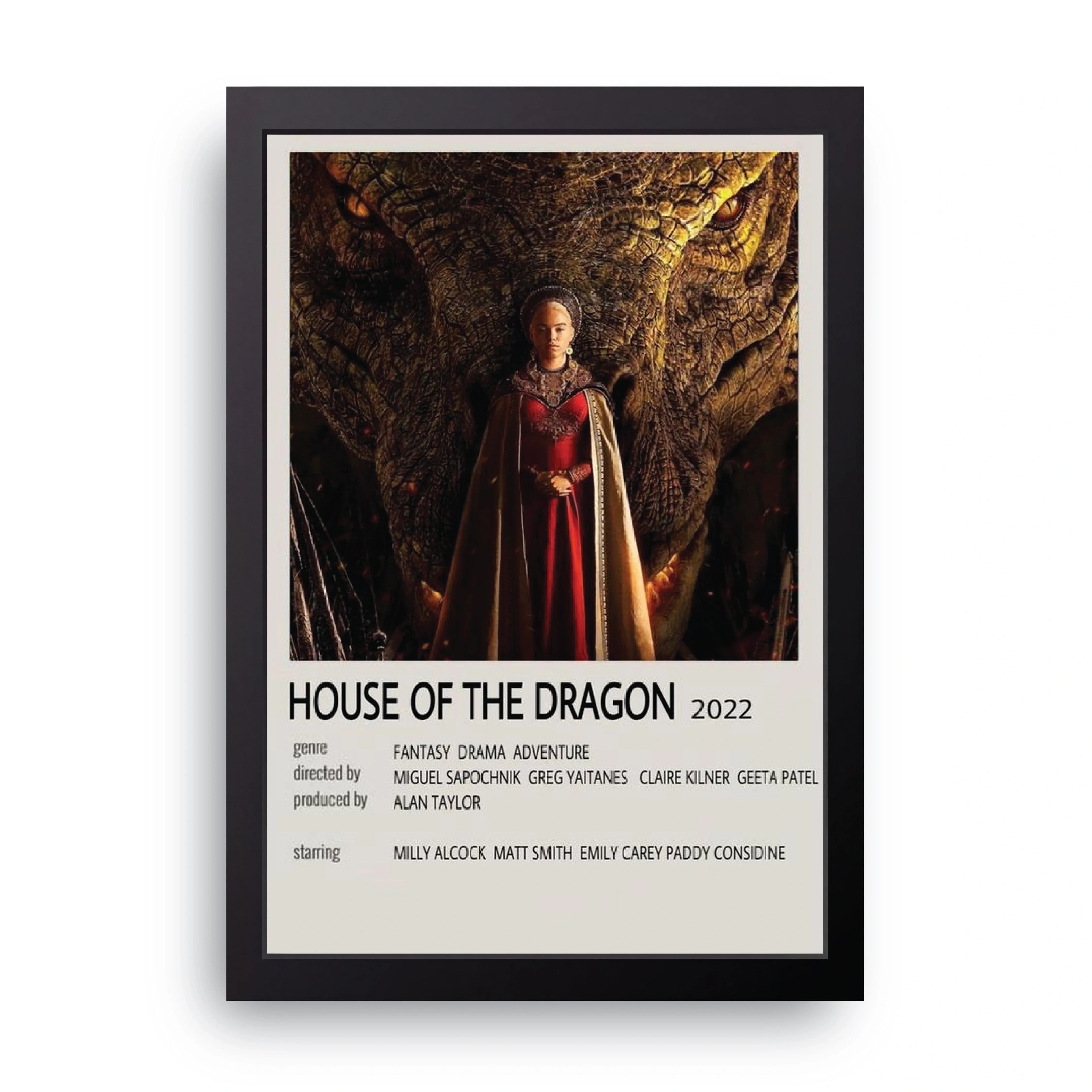 House Of The Dragon framed wall art print — HIBR