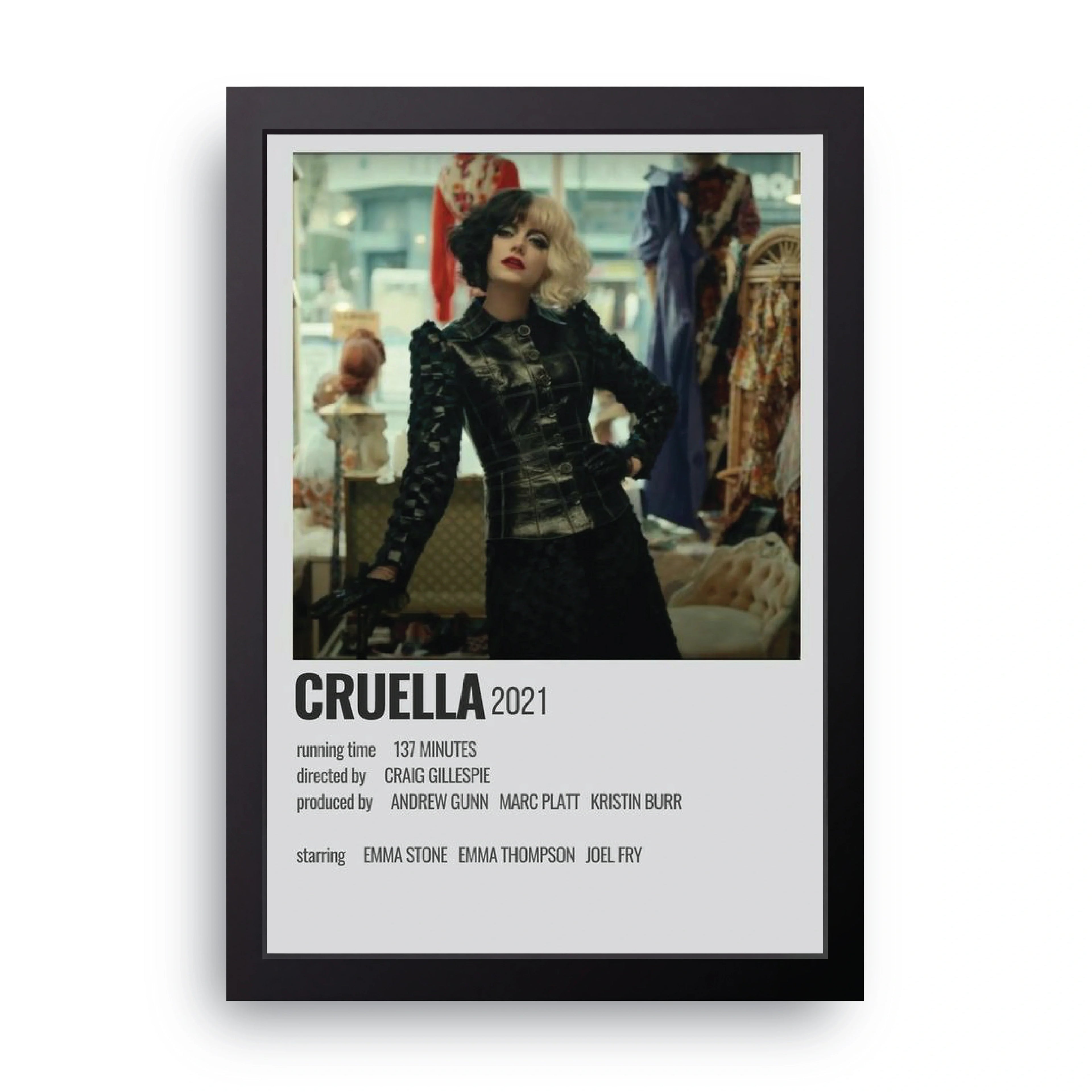 Cruella framed wall art print — HIBR