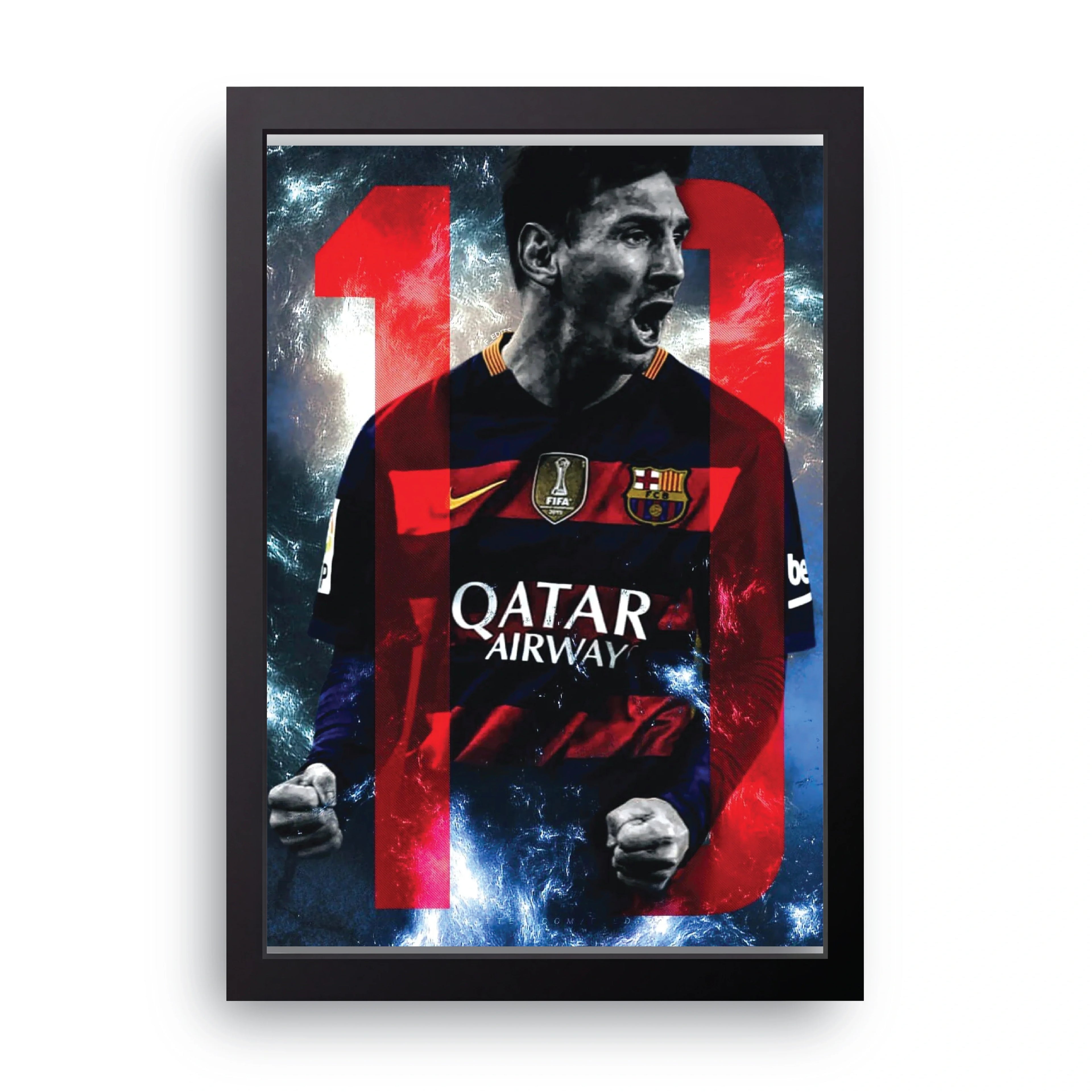 MESSI 10 framed wall art print — HIBR