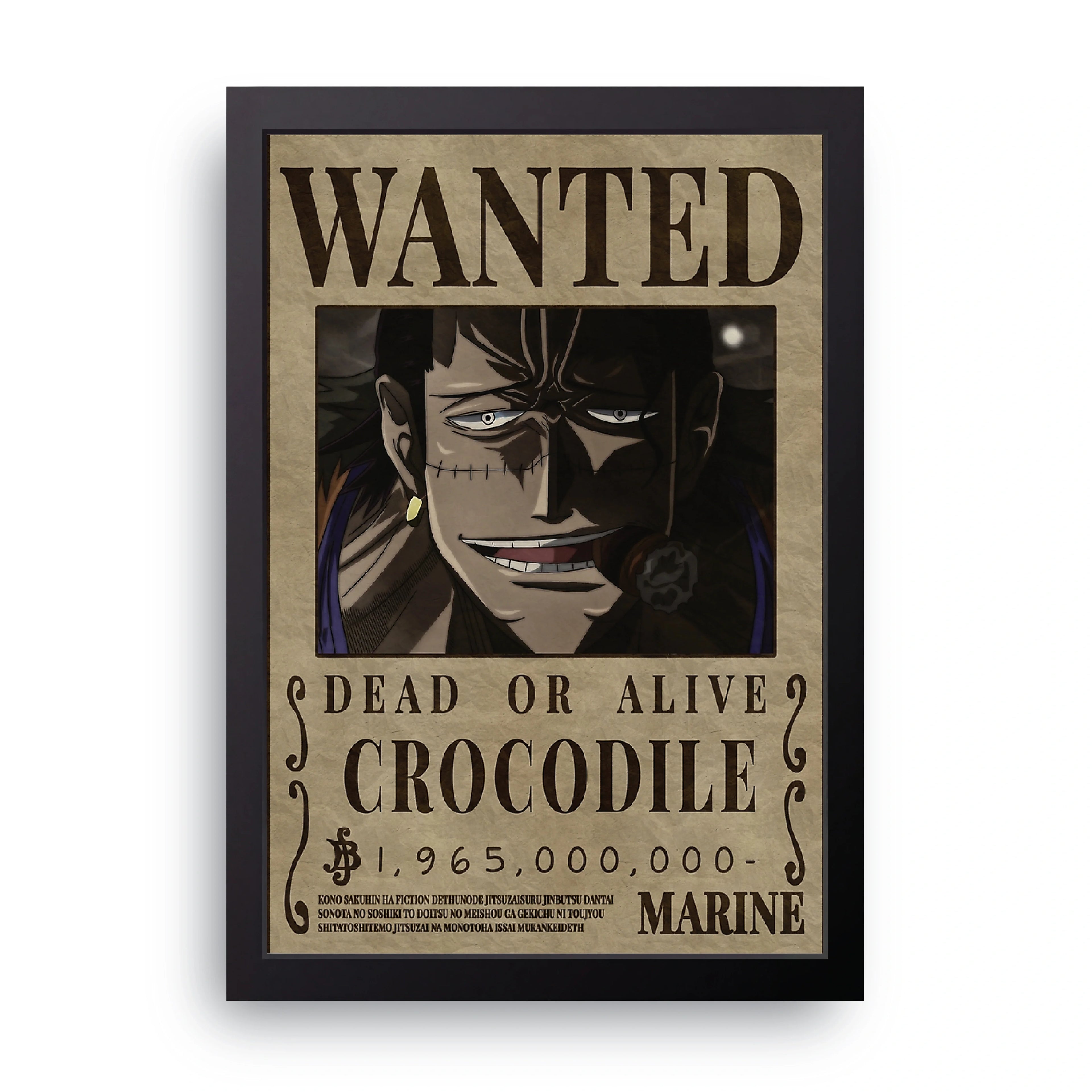ONE PIECE (3) framed wall art print — HIBR