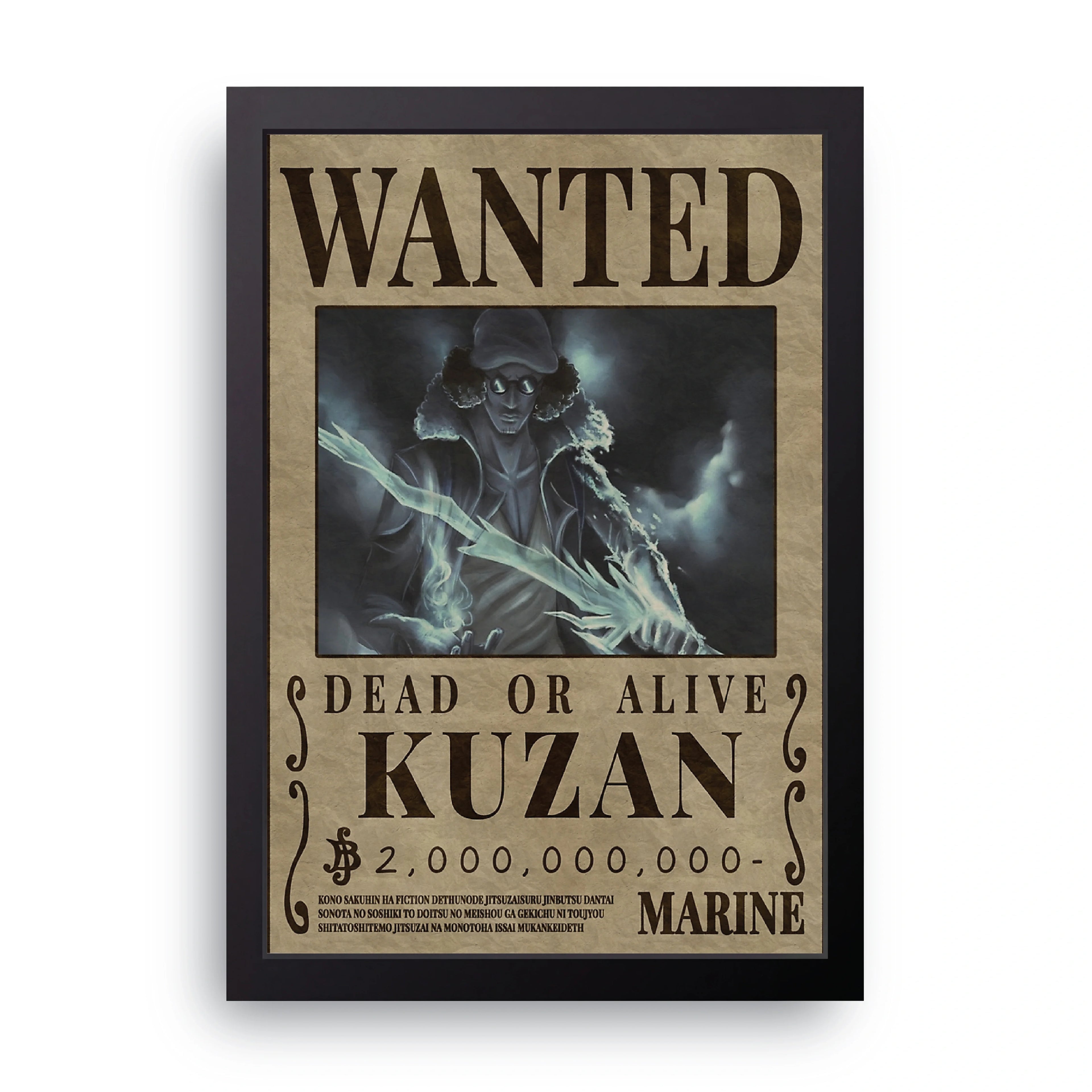 ONE PIECE (4) framed wall art print — HIBR