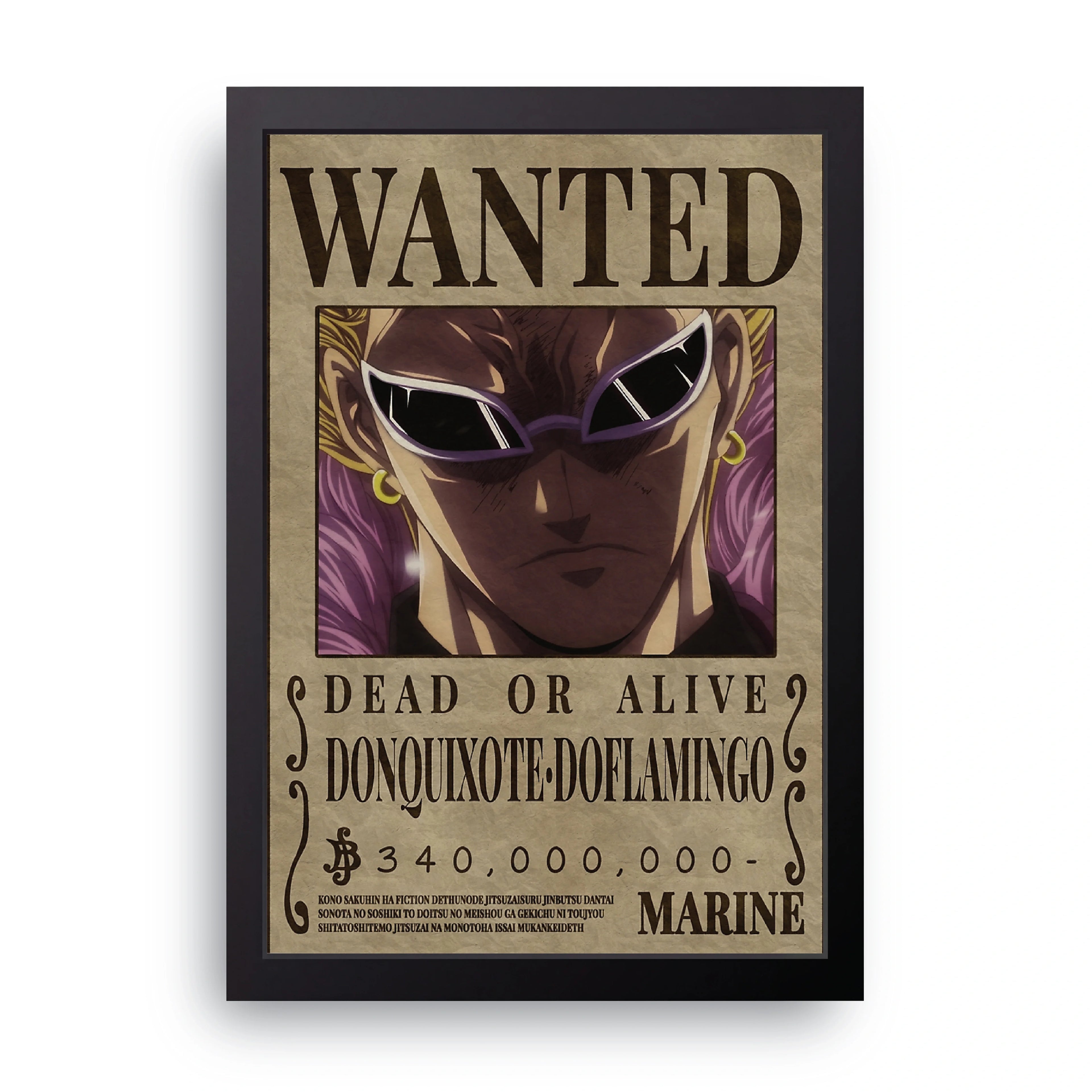 ONE PIECE (10) framed wall art print — HIBR