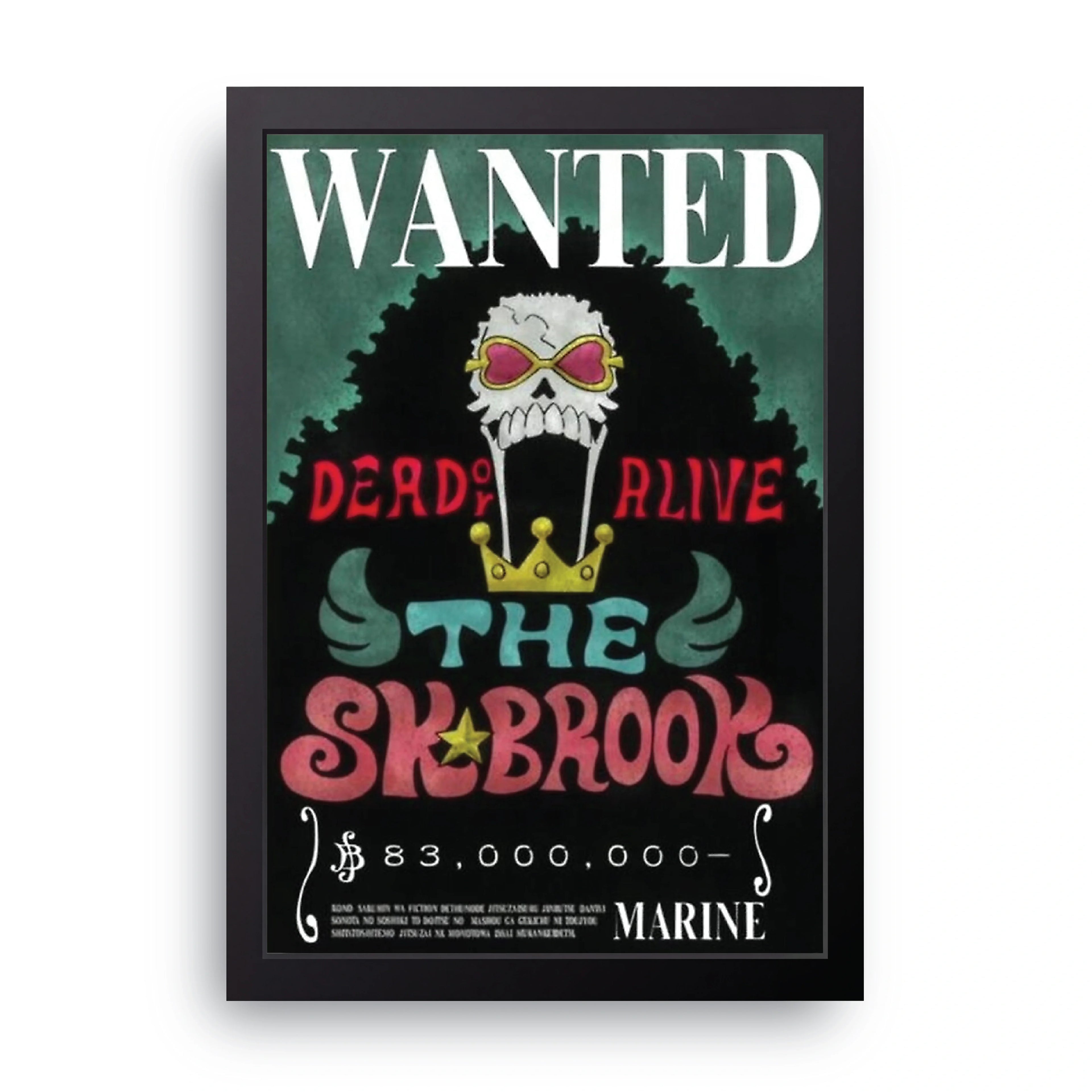 ONE PIECE (22) framed wall art print — HIBR
