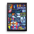 BARCELONA COLLAGE framed wall art print — HIBR