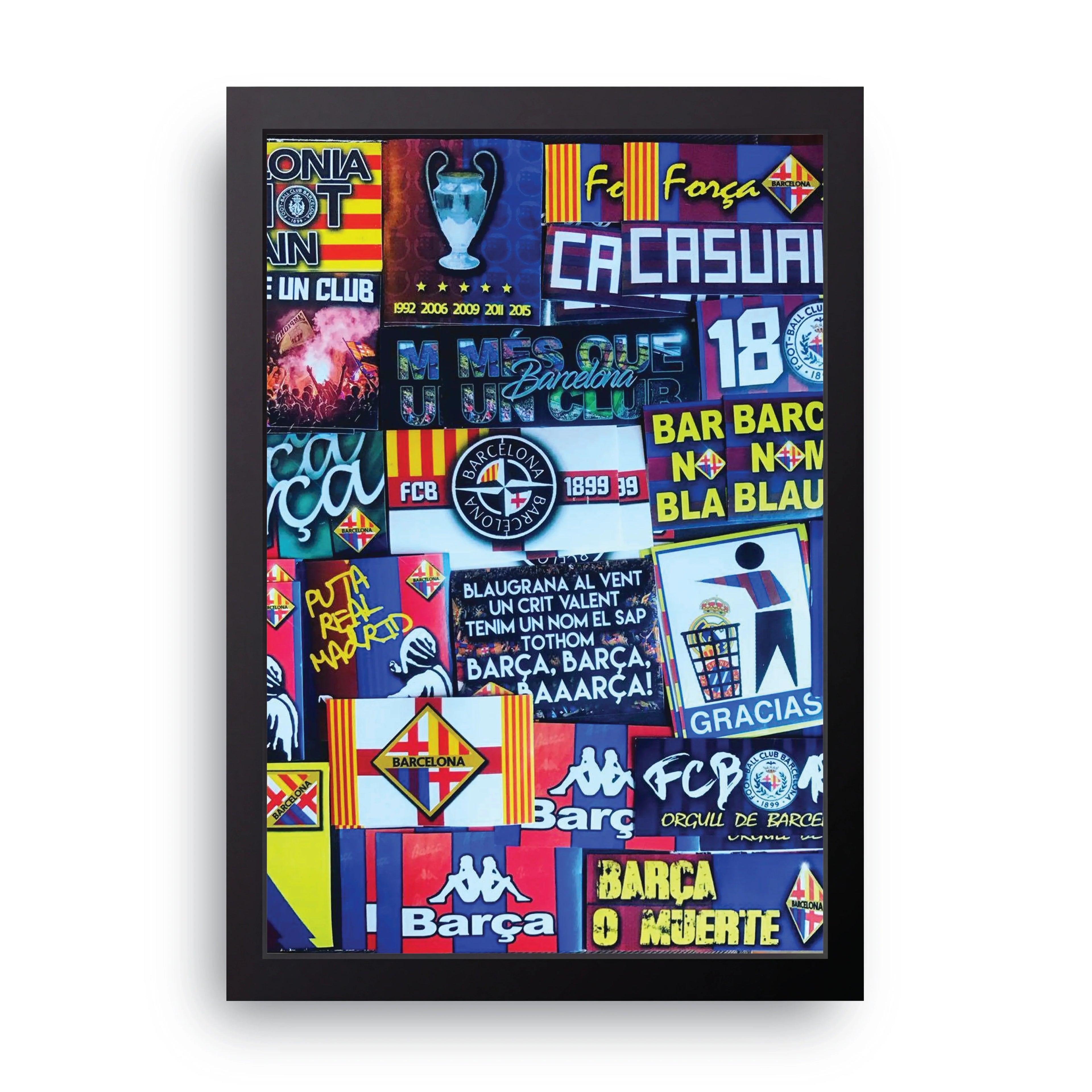 BARCELONA COLLAGE framed wall art print — HIBR