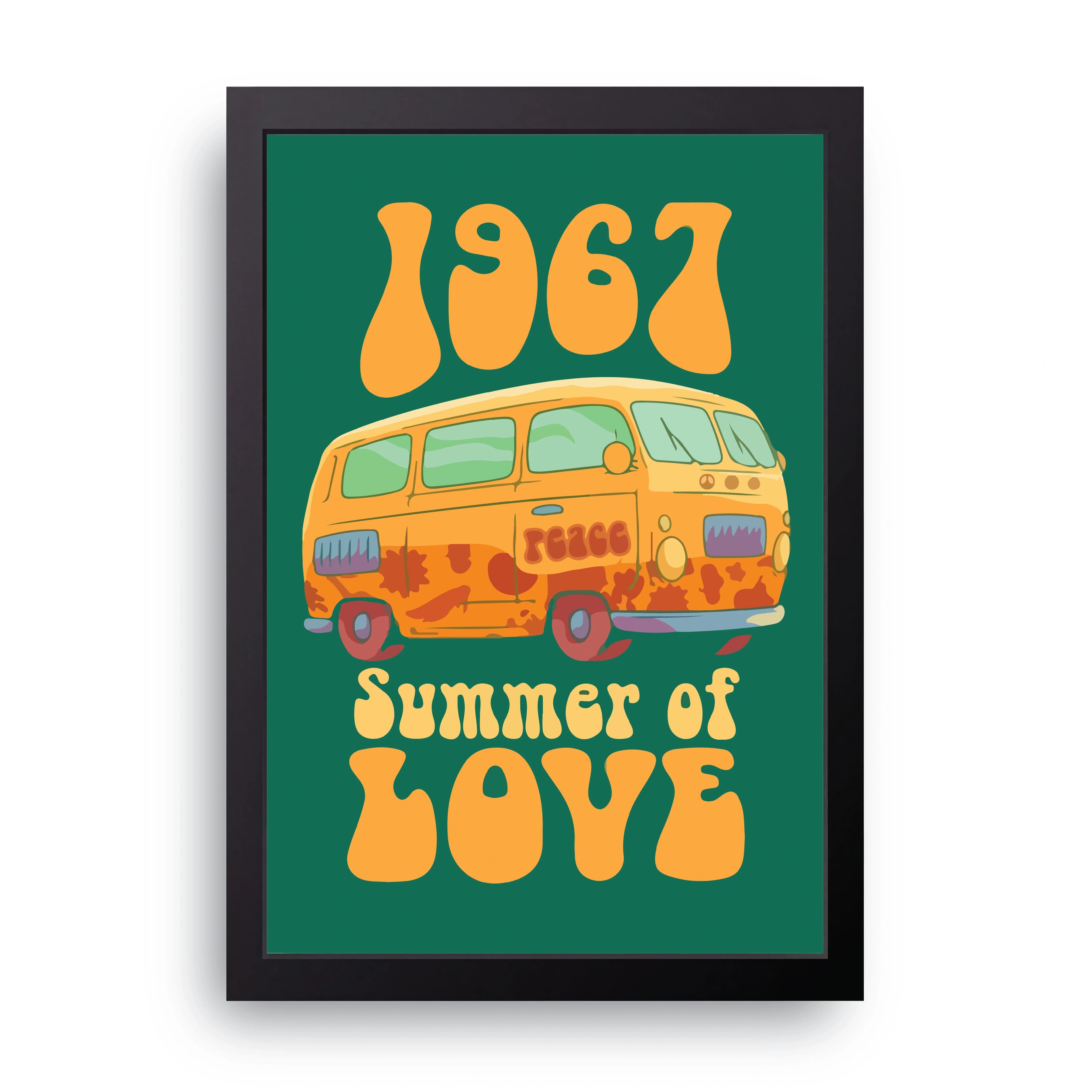 Summer Of Love framed wall art print — HIBR