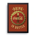 Coca-Cola Bottle Cap framed wall art print — HIBR
