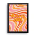 Groovy Baby framed wall art print — HIBR