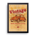 Vintage Beetle framed wall art print — HIBR