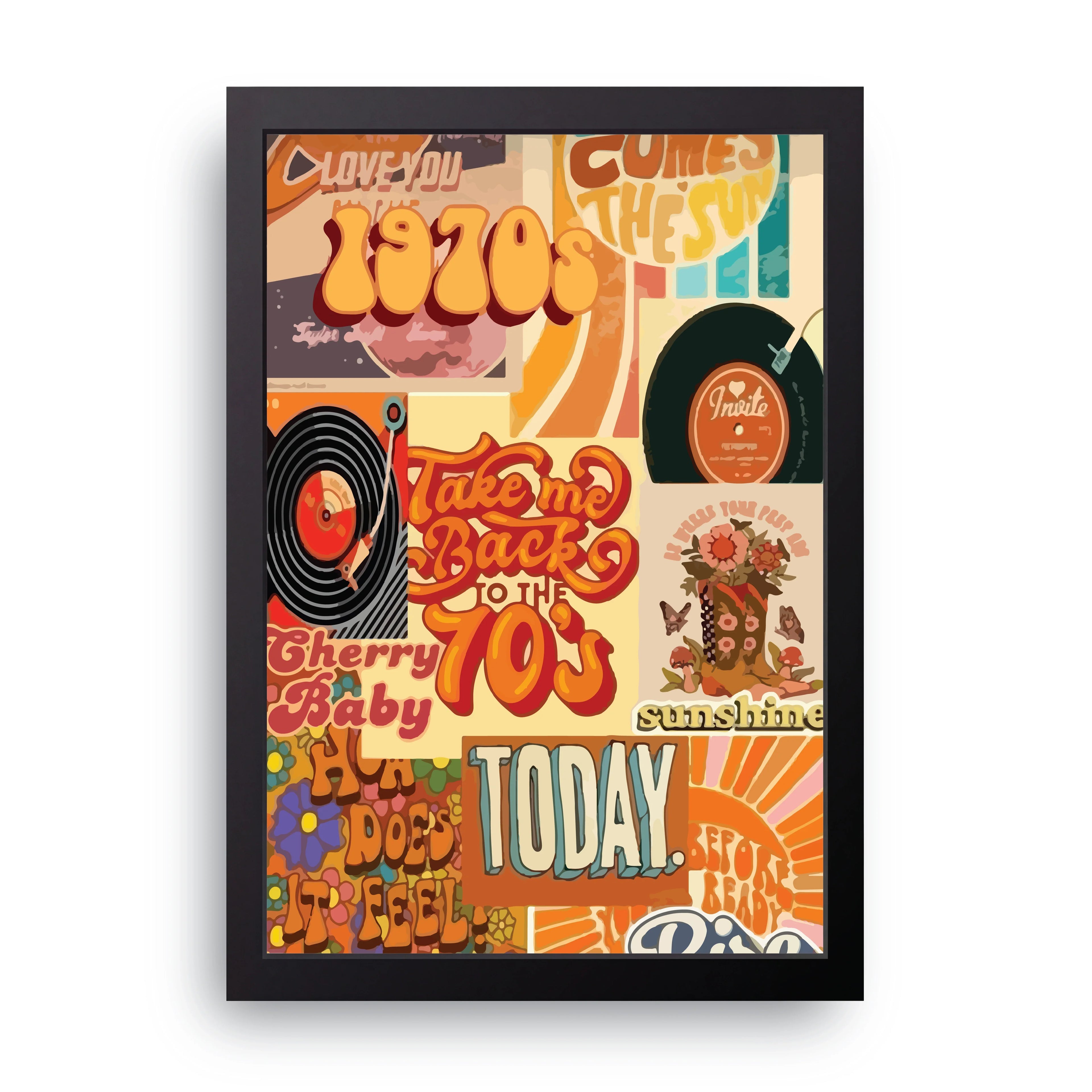 Cherry Baby 70s framed wall art print — HIBR