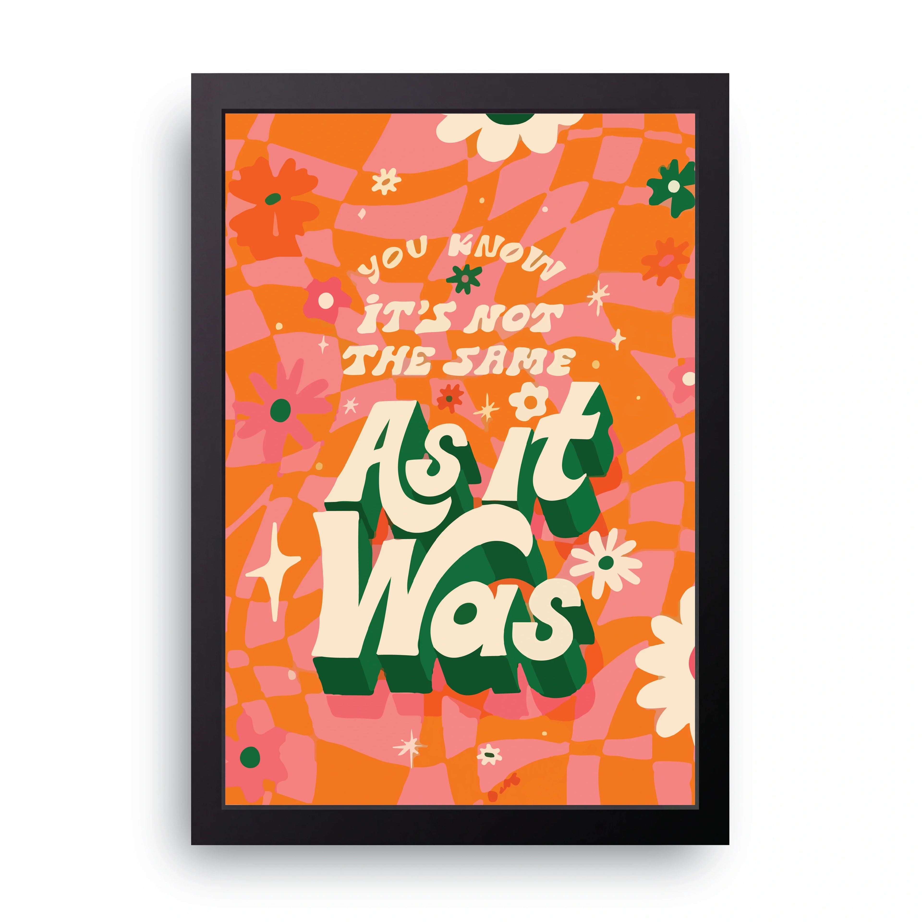 As It Was framed wall art print — HIBR