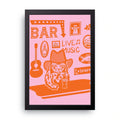 Live Music Bar framed wall art print — HIBR