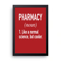 Pharmacy Definition framed wall art print — HIBR