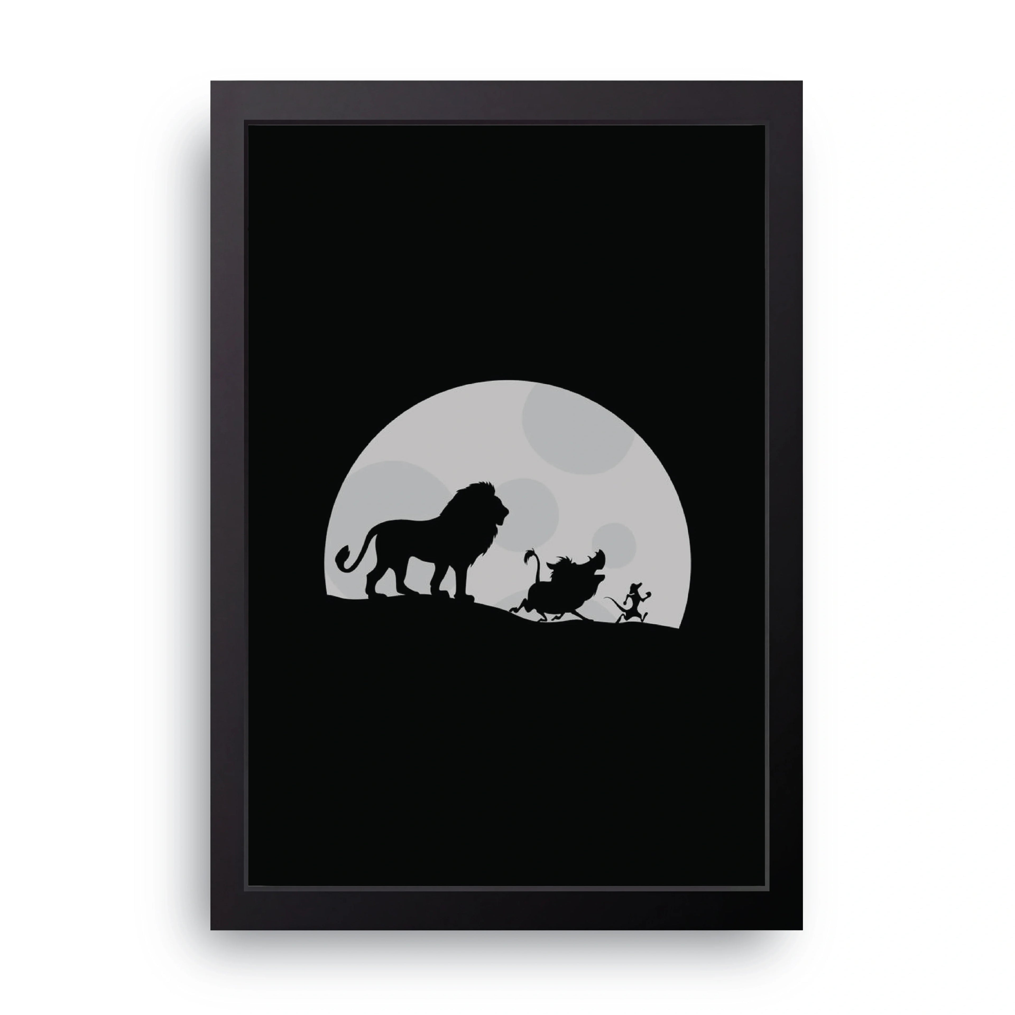 Lion King framed wall art print — HIBR