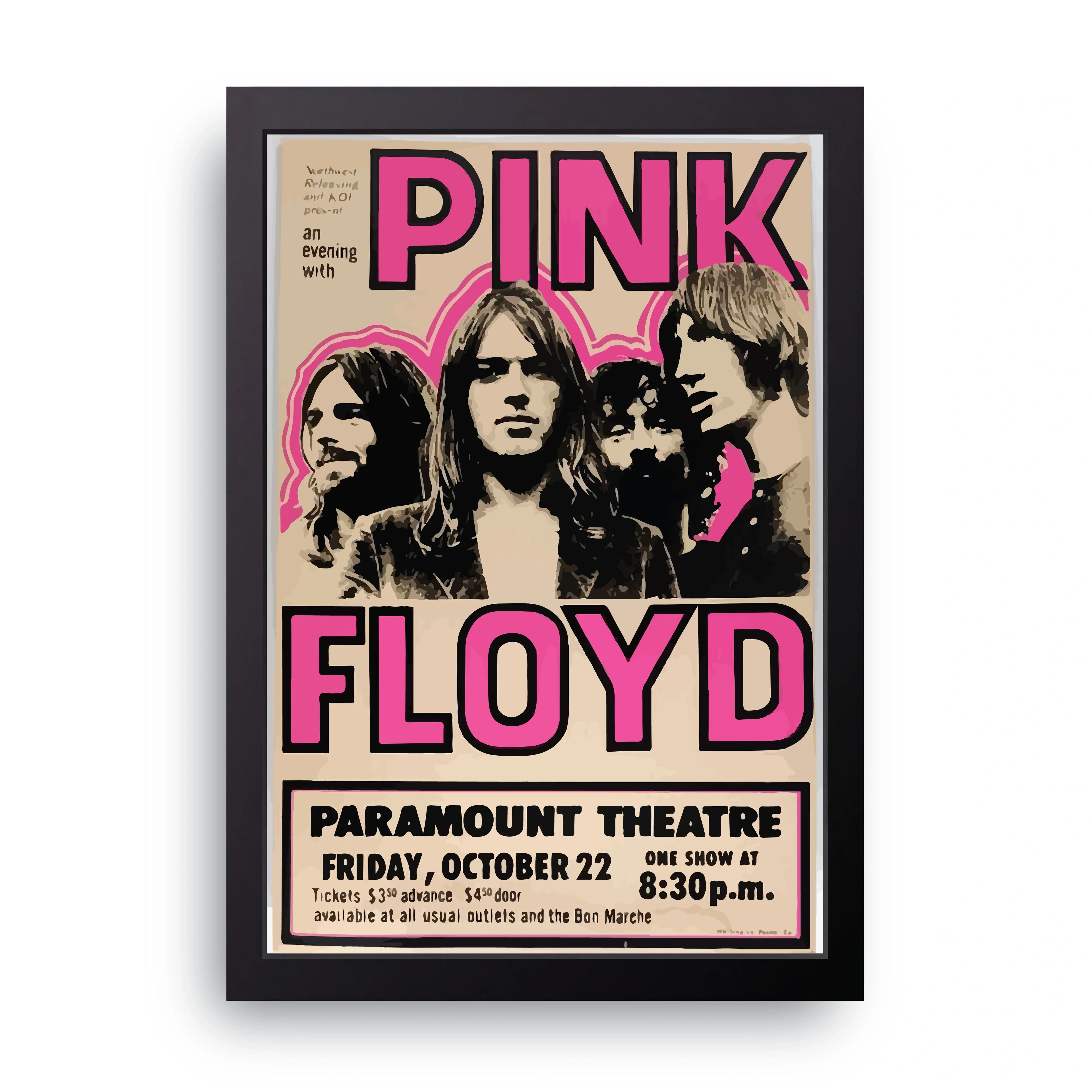 Pink Floyd Paramount framed wall art print — HIBR