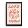 Lost In Music framed wall art print — HIBR
