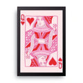 Queen Of Hearts framed wall art print — HIBR