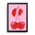 Cherries framed wall art print — HIBR