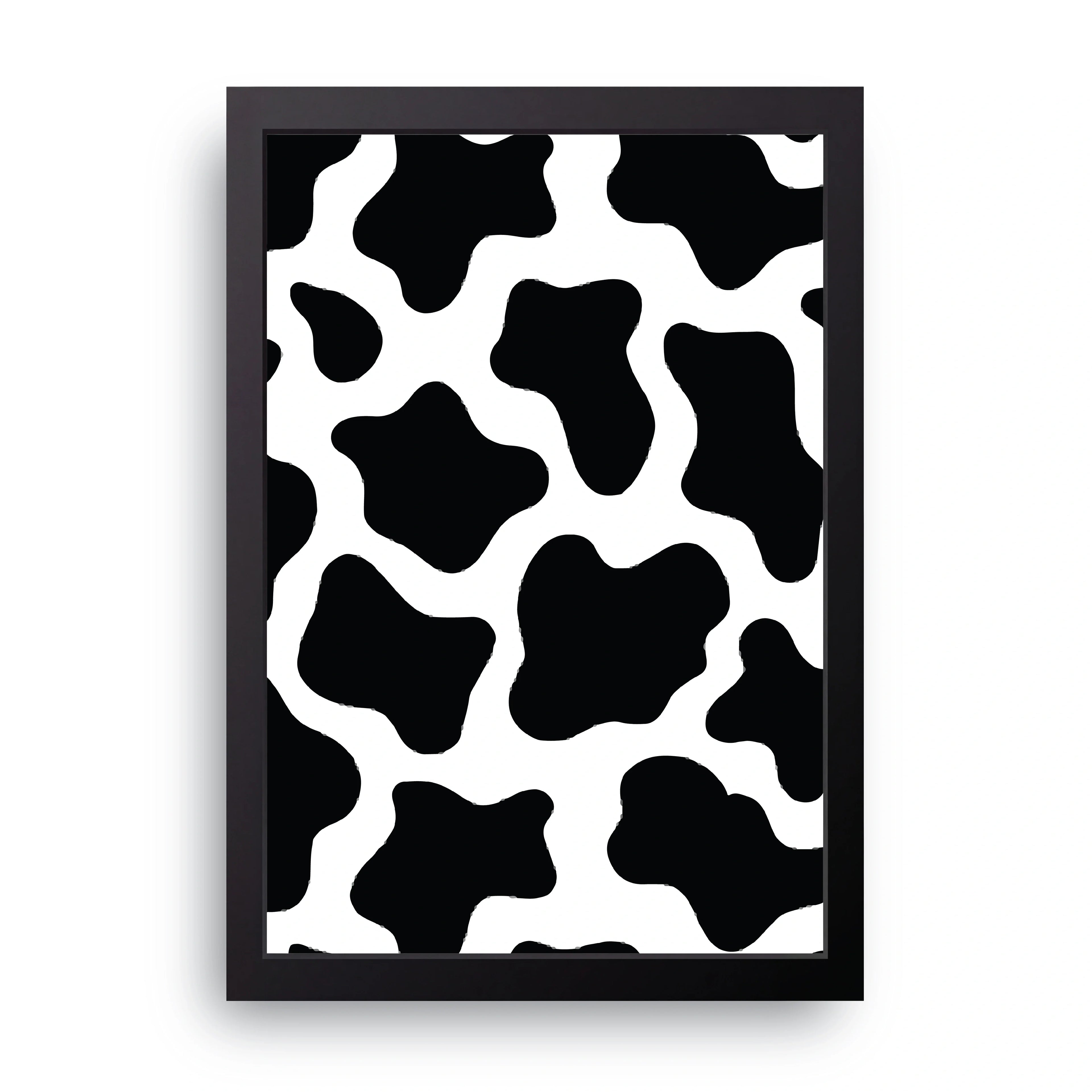 Cow Print framed wall art print — HIBR