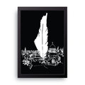 Jerusalem Feather framed wall art print — HIBR