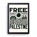 Free Palestine framed wall art print — HIBR