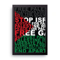 Stop The Occupation framed wall art print — HIBR