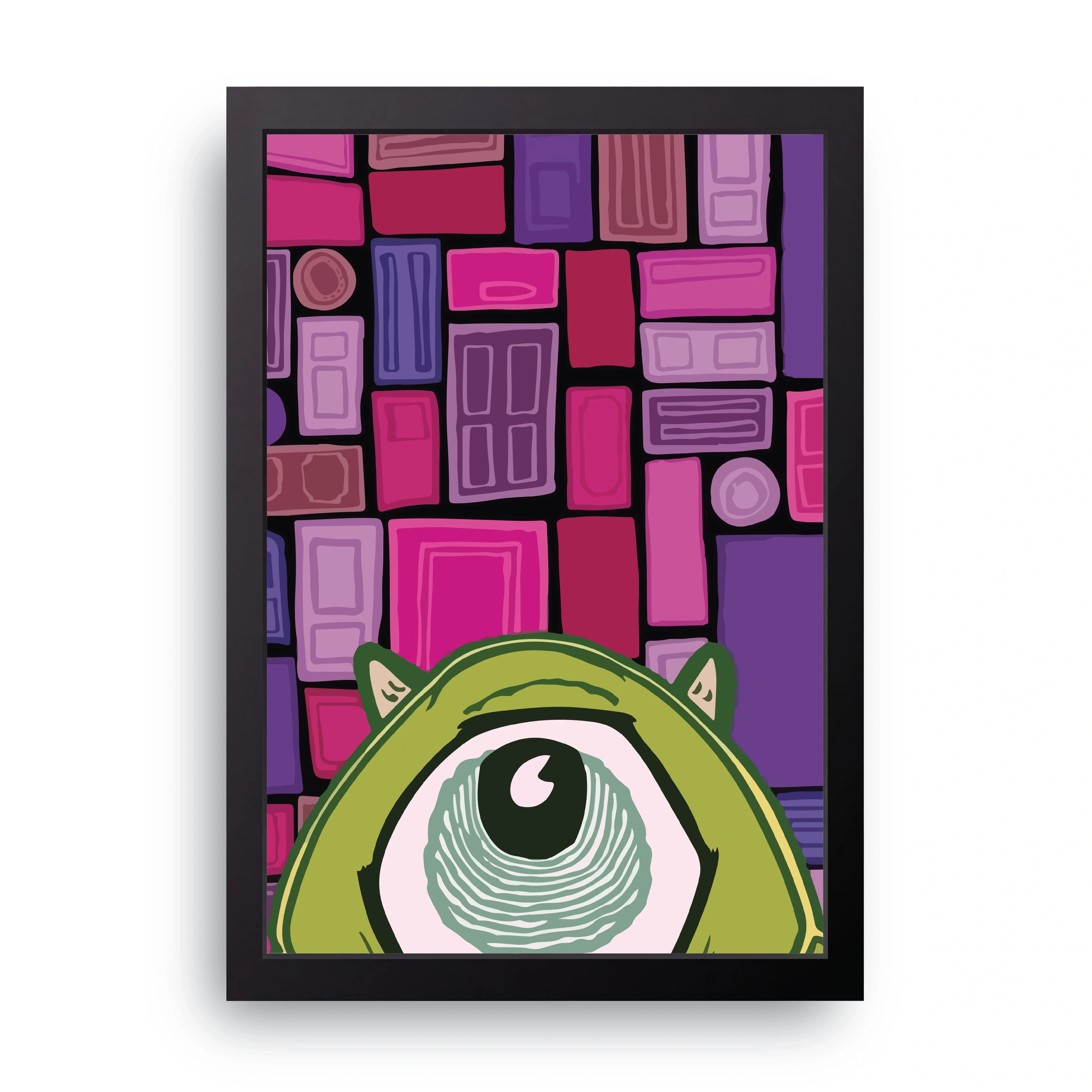Mike Wazowski framed wall art print — HIBR