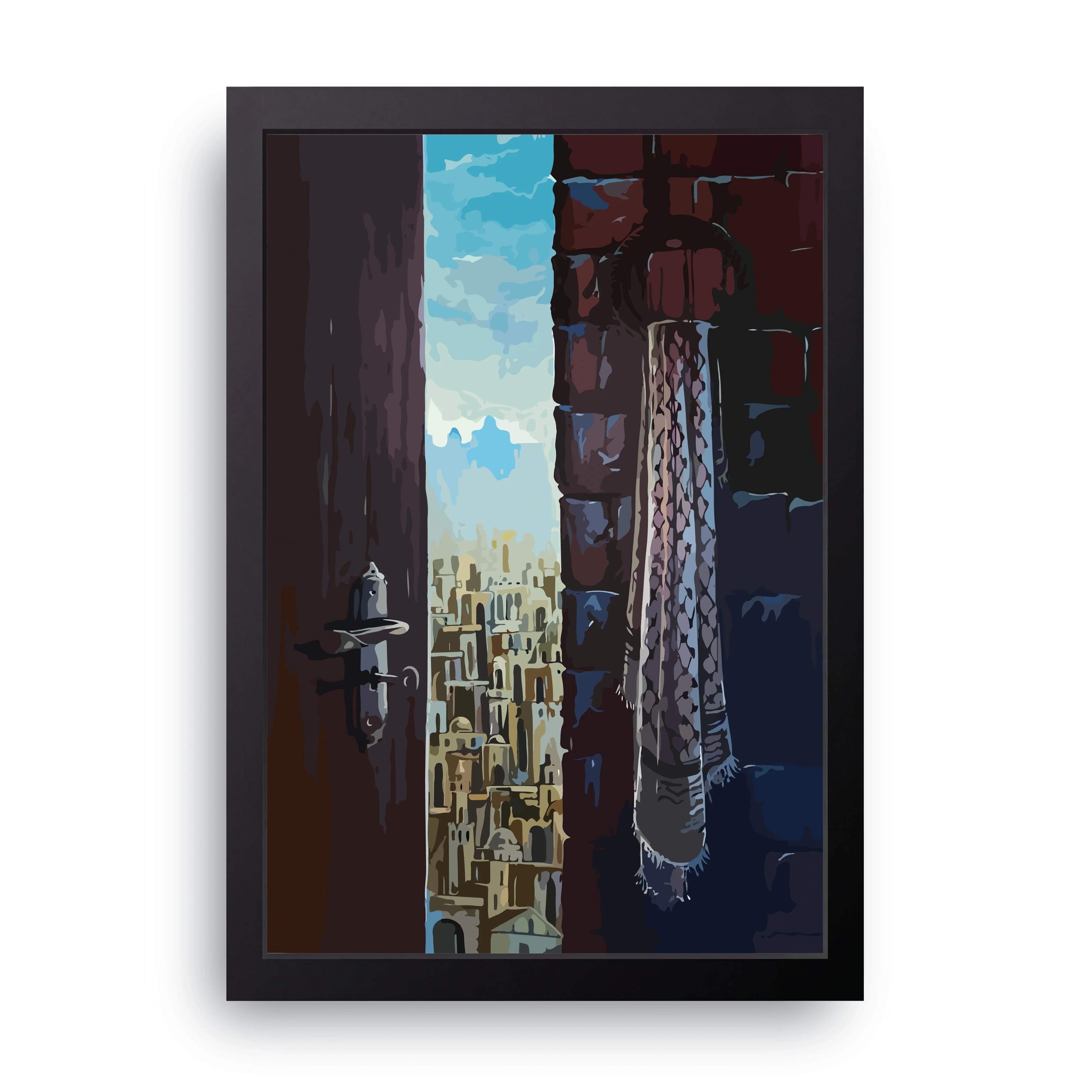 Jerusalem Alley framed wall art print — HIBR