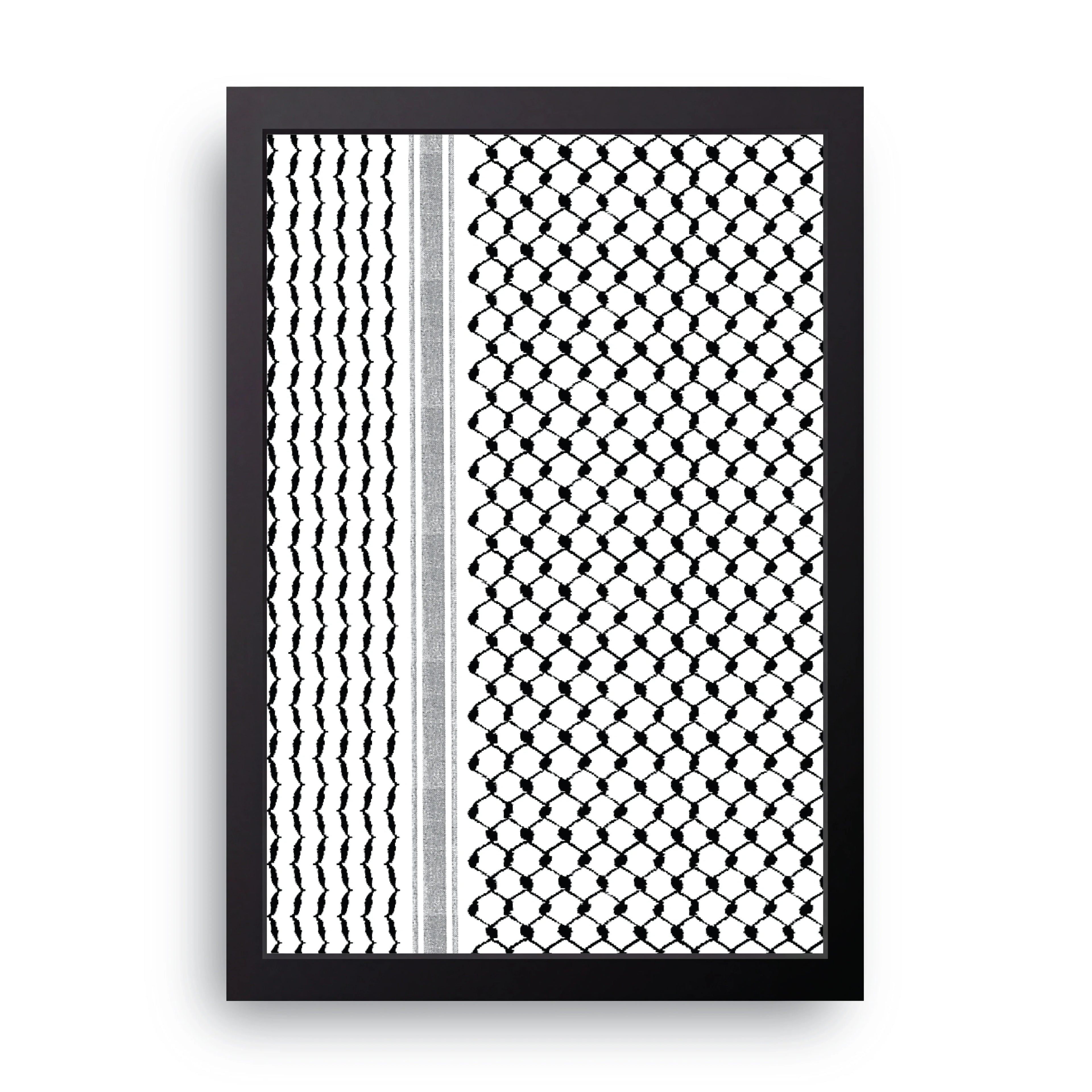 Keffiyeh Pattern framed wall art print — HIBR