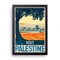 Visit Palestine framed wall art print — HIBR