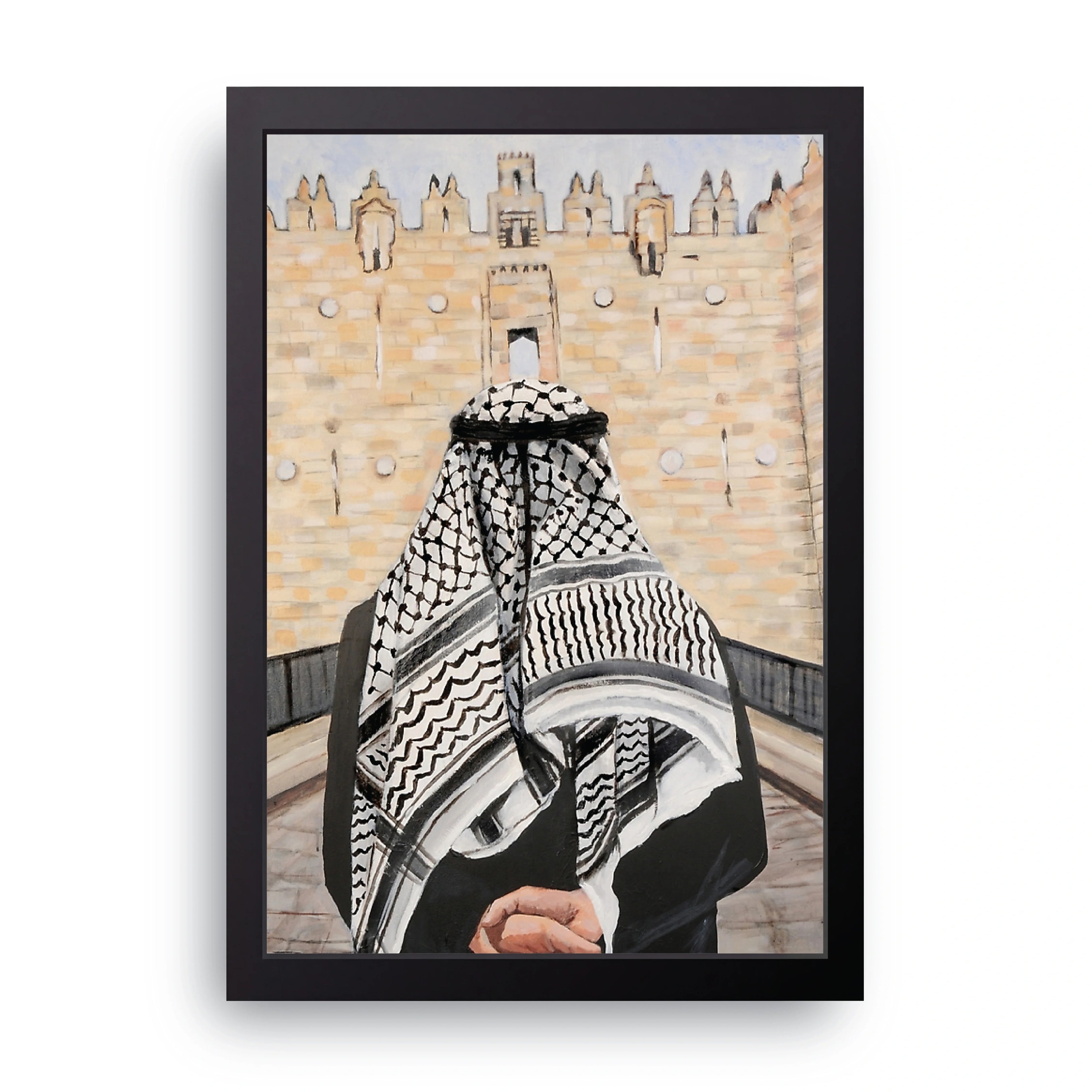 Keffiyeh Gate framed wall art print — HIBR