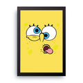 SpongeBob Face framed wall art print — HIBR