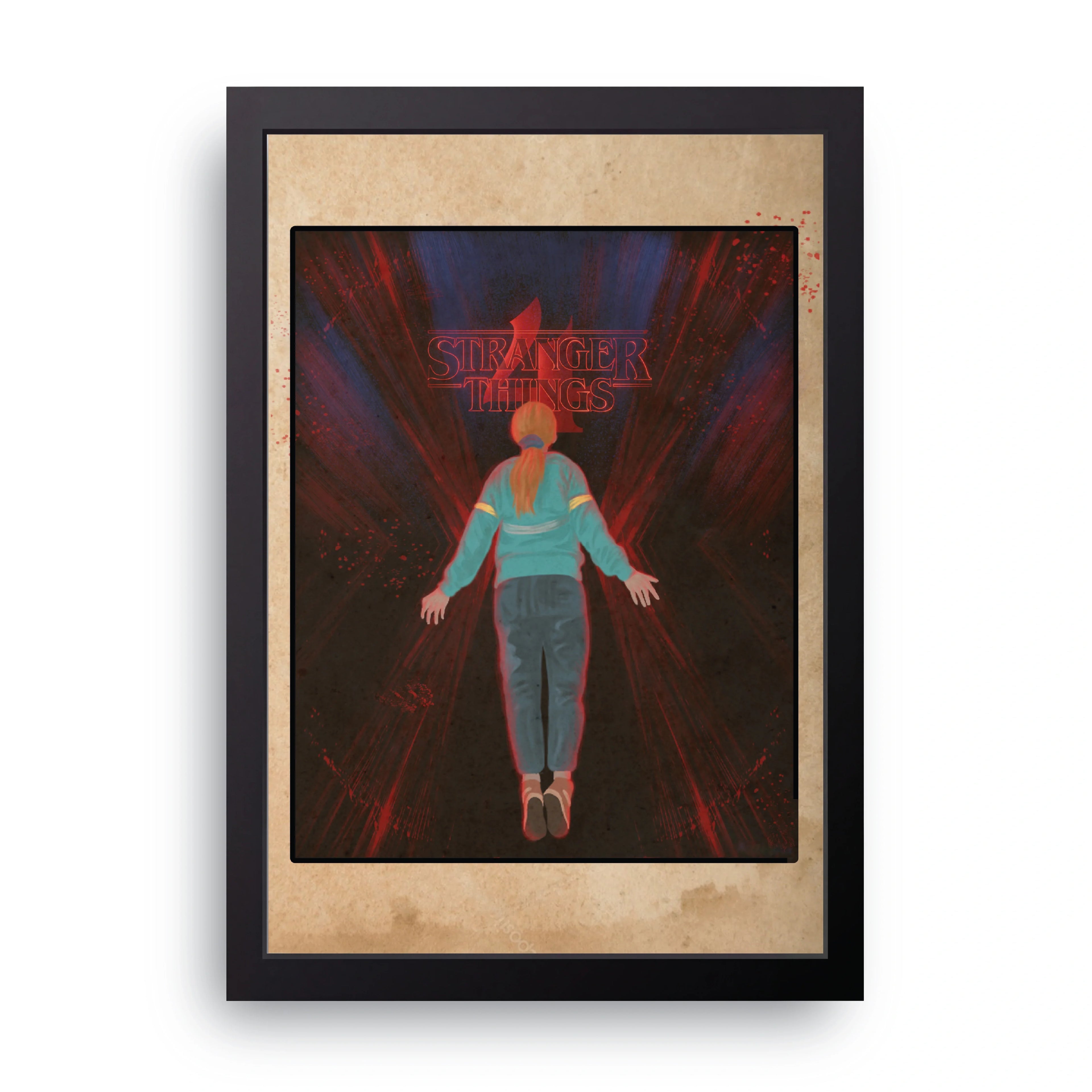 Stranger Things Eleven framed wall art print — HIBR