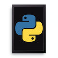 Python Logo framed wall art print — HIBR