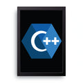C++ Logo framed wall art print — HIBR