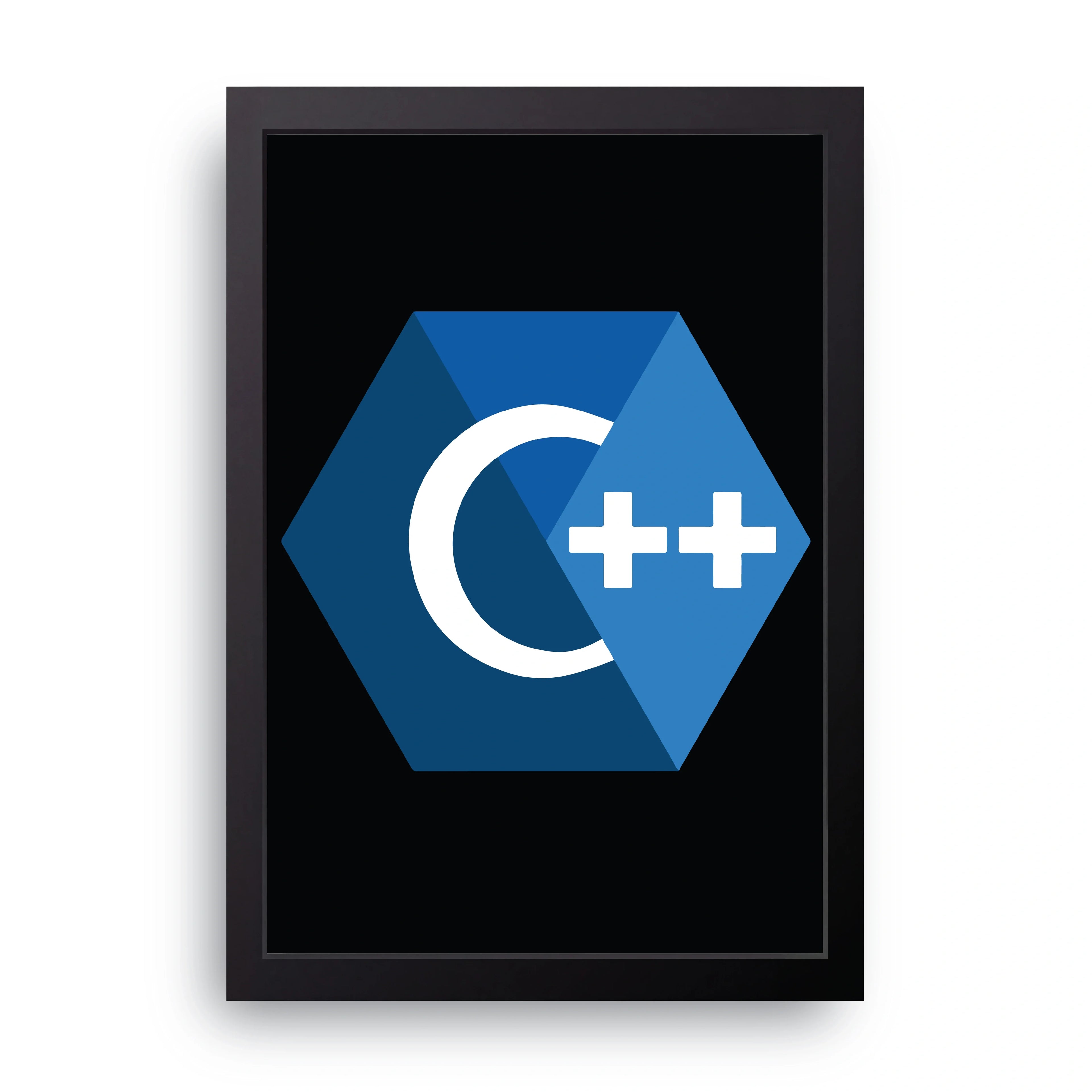 C++ Logo framed wall art print — HIBR