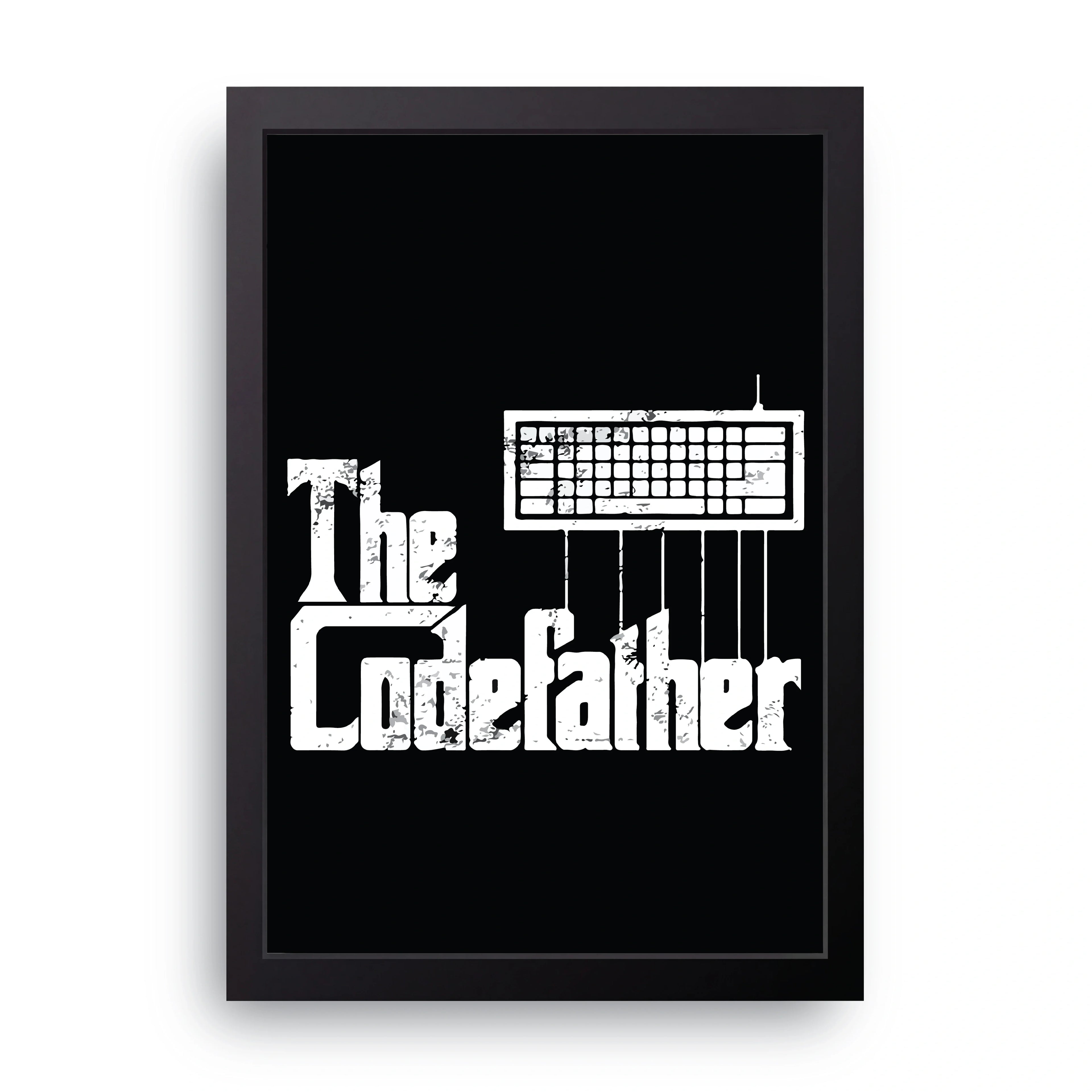 The Codefather framed wall art print — HIBR