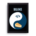 Balance Yin Yang framed wall art print — HIBR