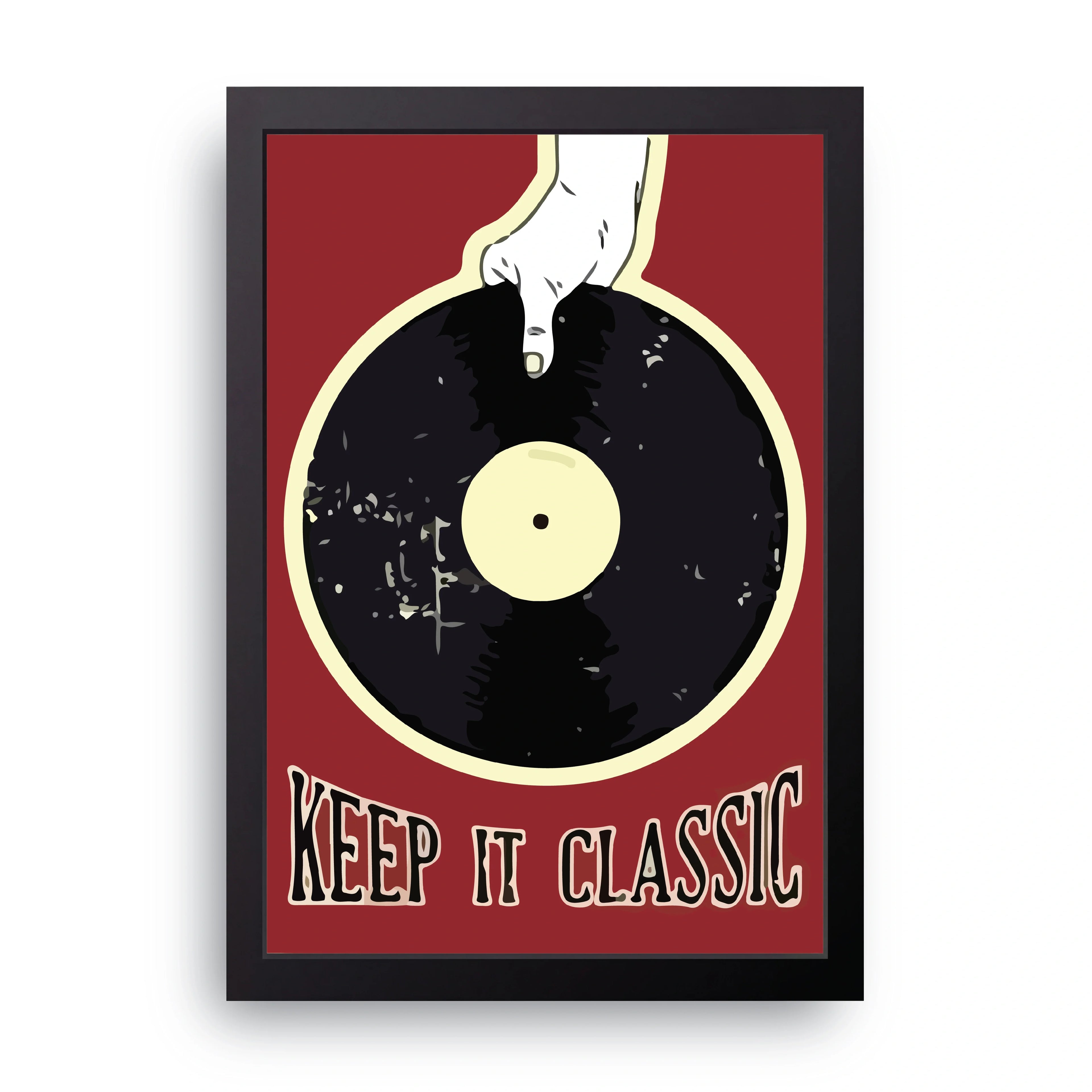 Keep It Classic framed wall art print — HIBR