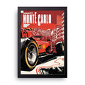 Monte Carlo Grand Prix framed wall art print — HIBR